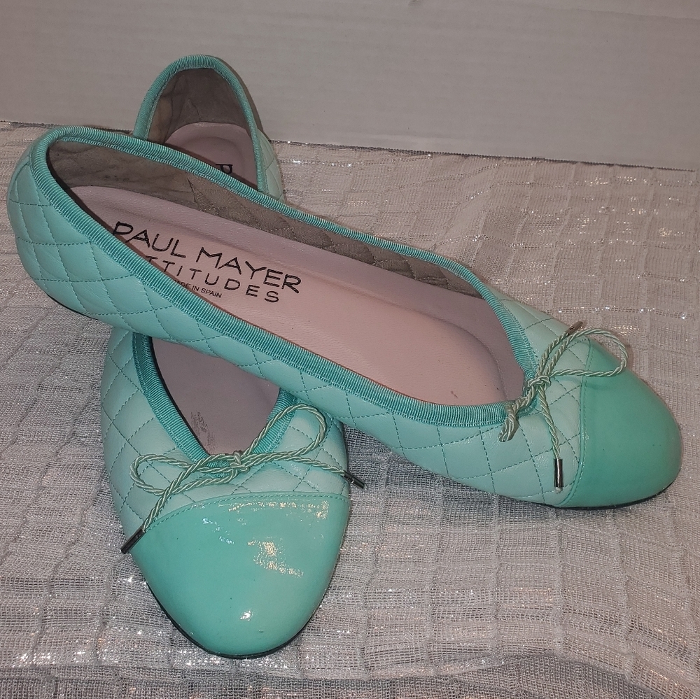 Paul Mayer Attitudes leather ballet flats